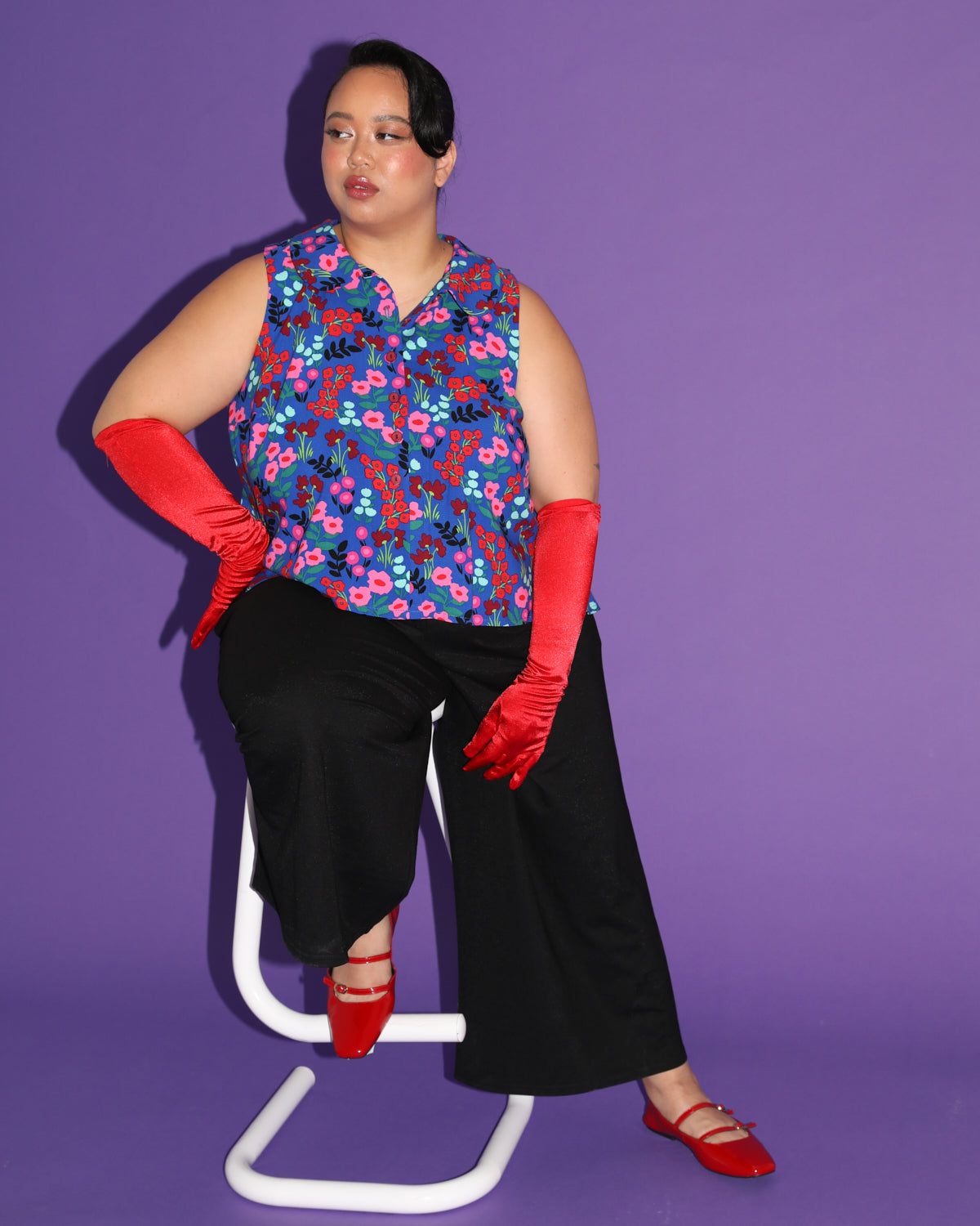 Eastside | Pantalon palazzo midi