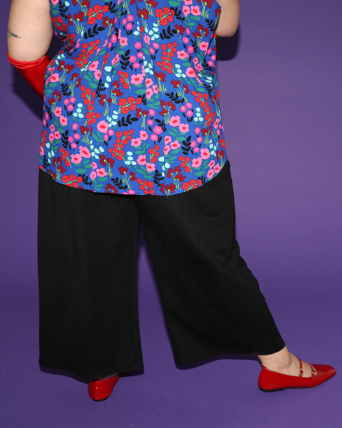 Eastside | Pantalon palazzo midi