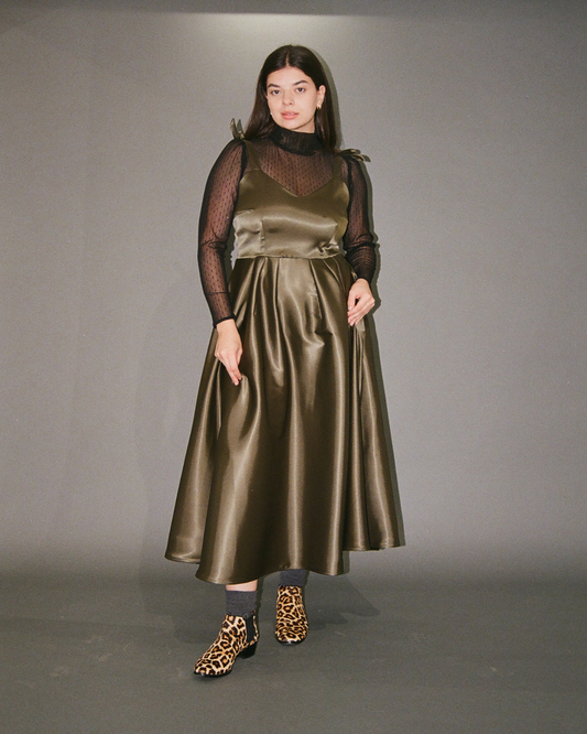 Fantastic Voyage | Robe trapèze en Satin