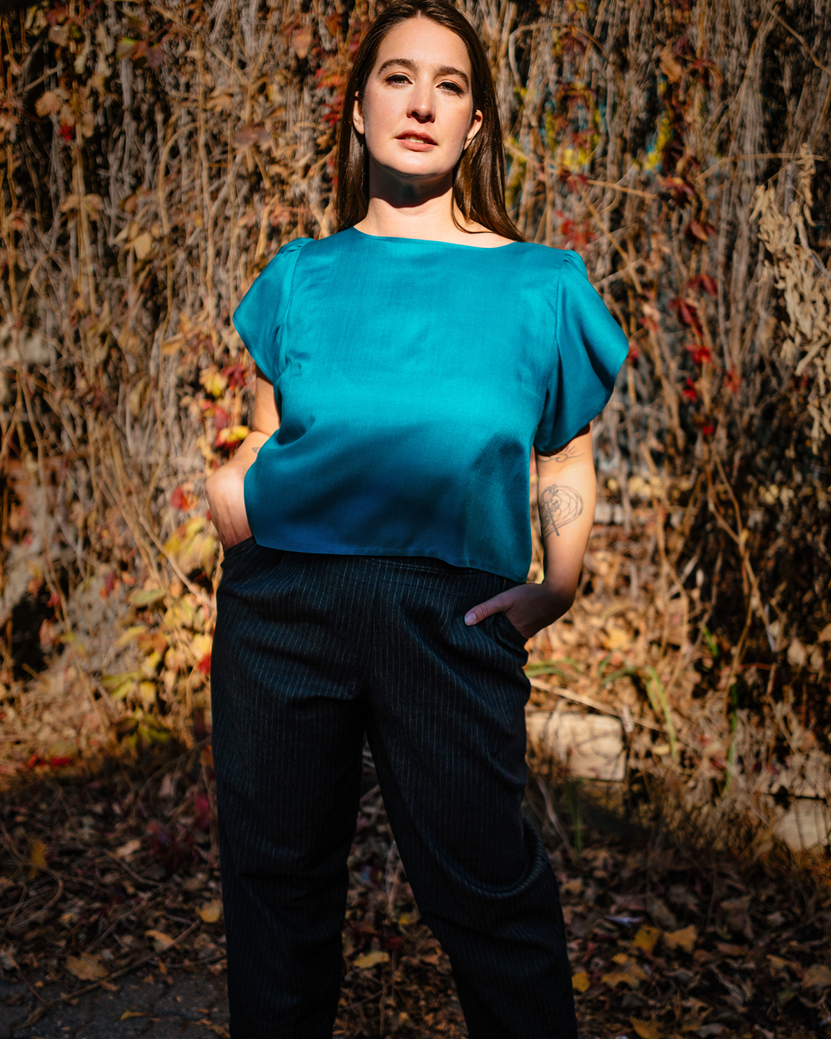 Naked Eye | T-shirt à manches tulipes