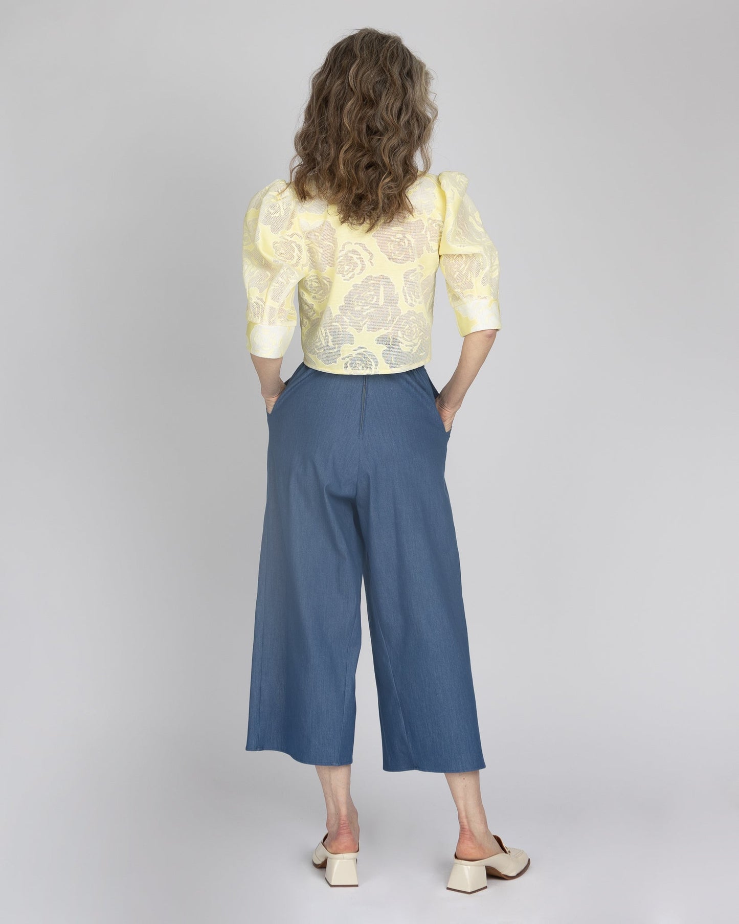Eastside | Pantalon palazzo midi