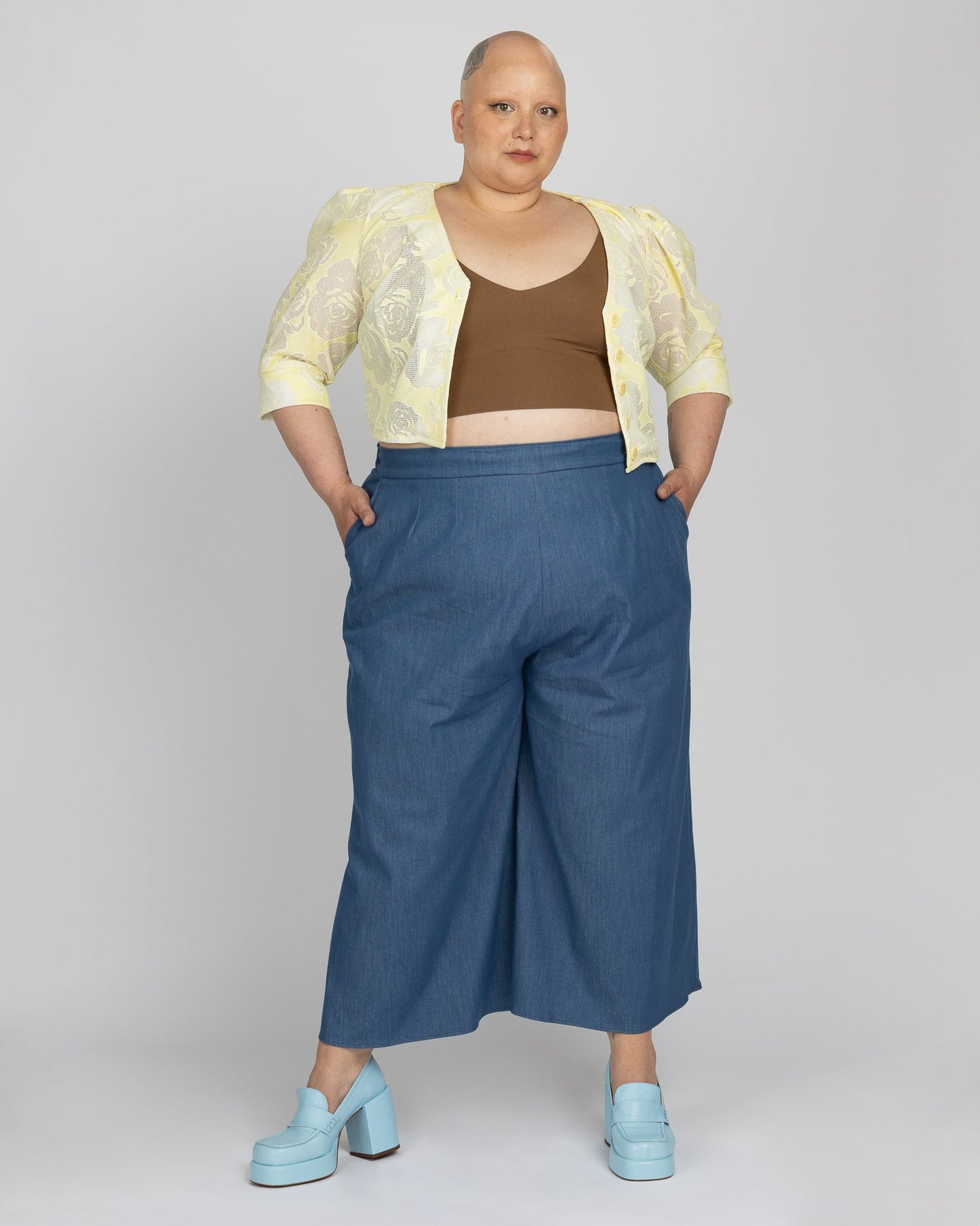 Eastside | Pantalon palazzo midi