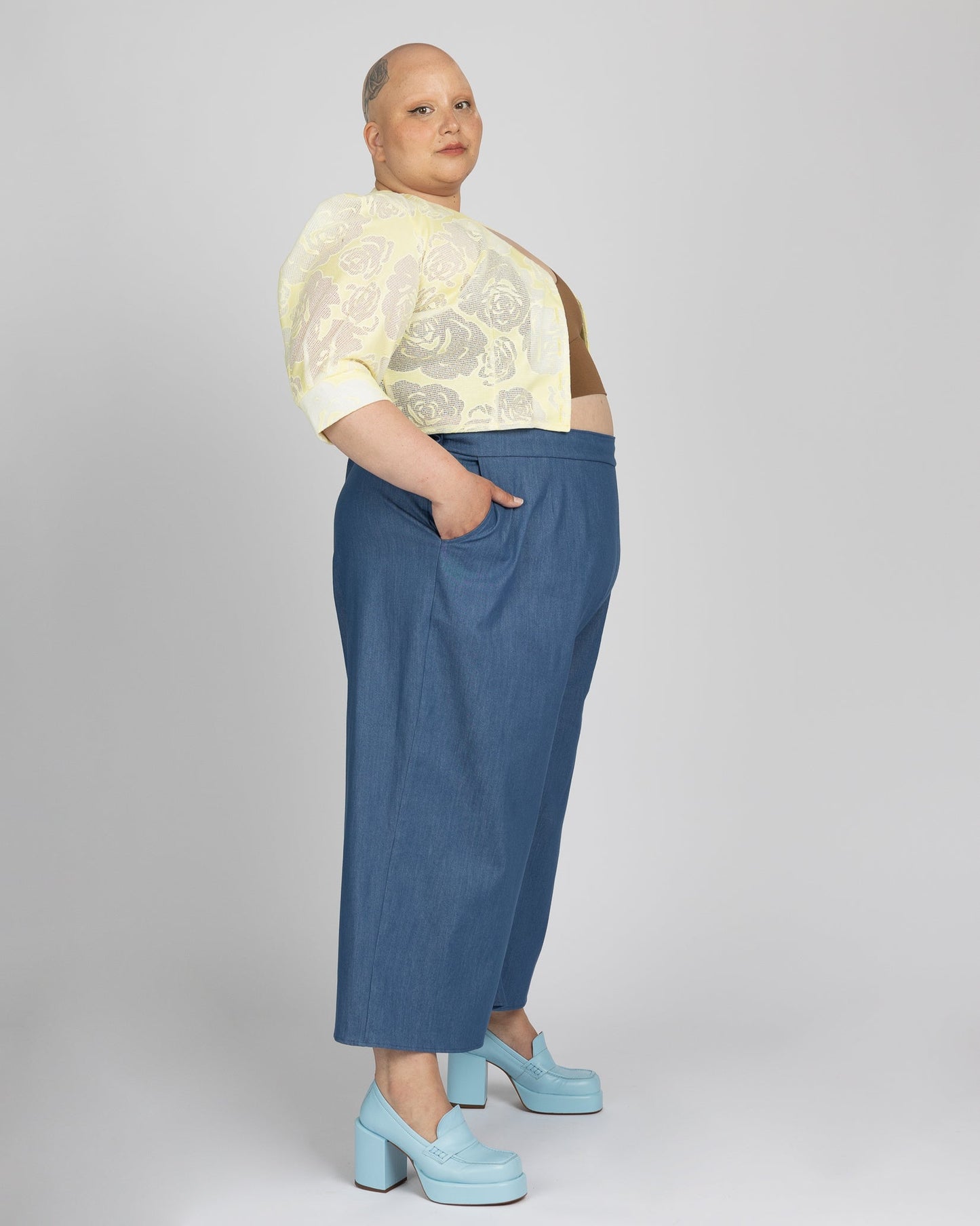Eastside | Pantalon palazzo midi