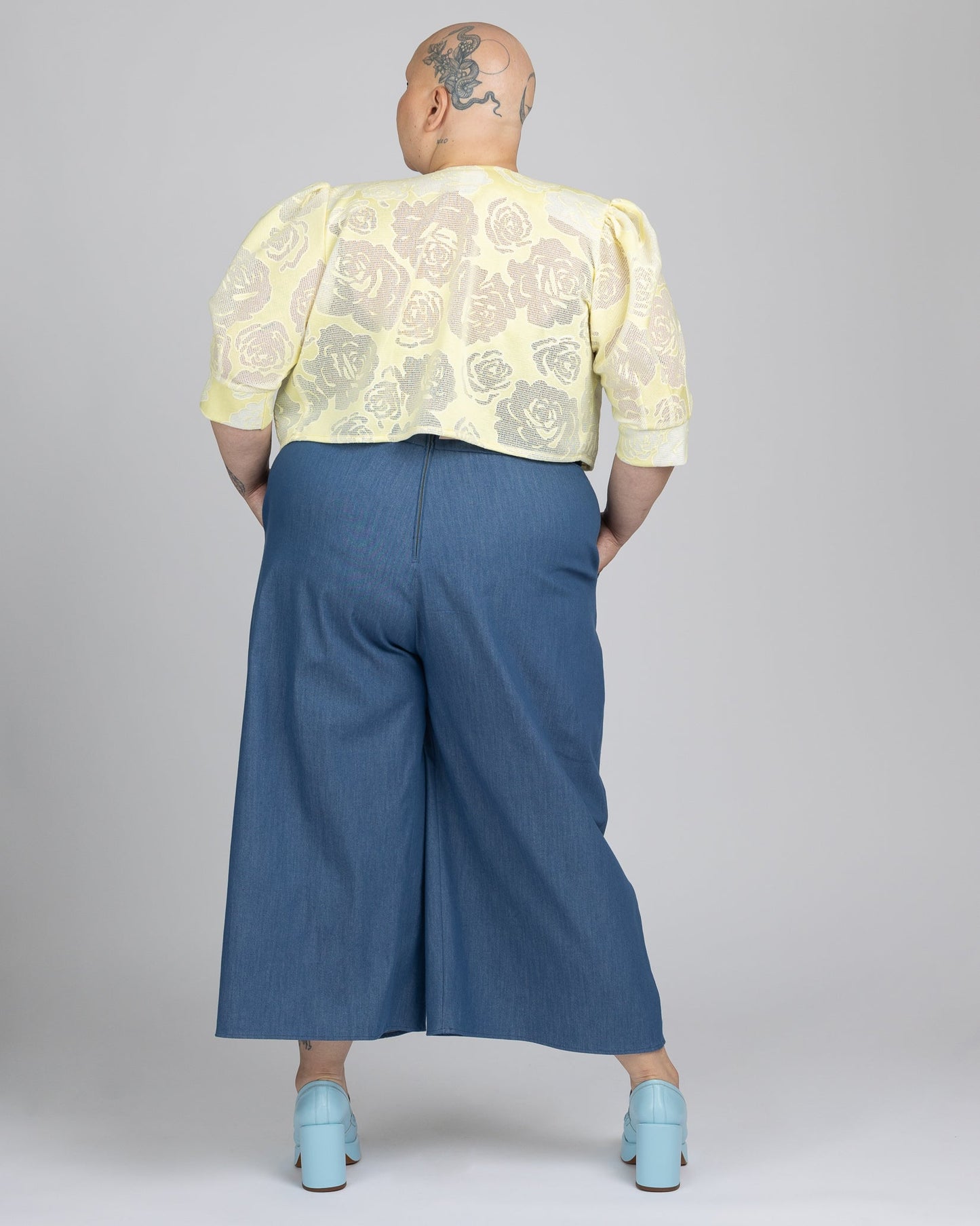Eastside | Pantalon palazzo midi