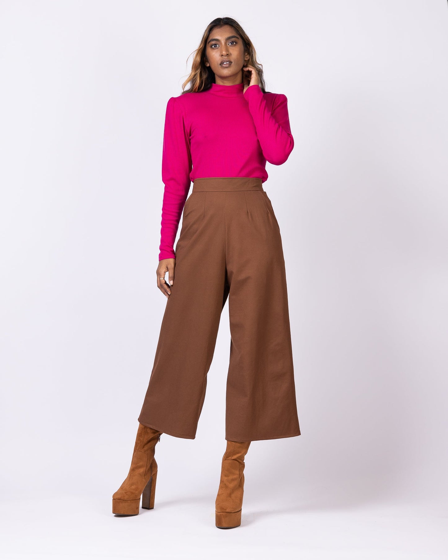 Eastside | Pantalon palazzo midi
