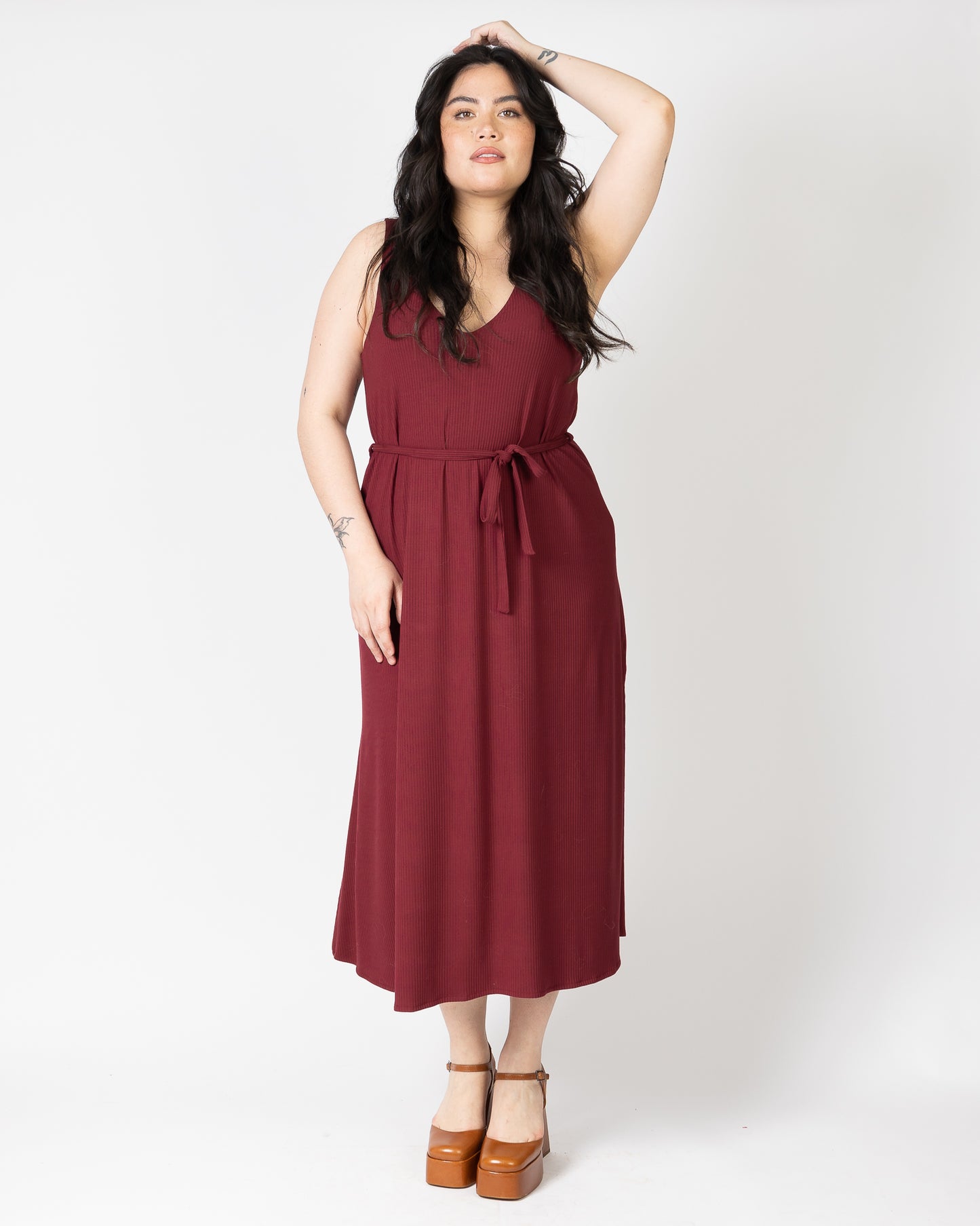 Sliver Midi | Robe pull avec fente