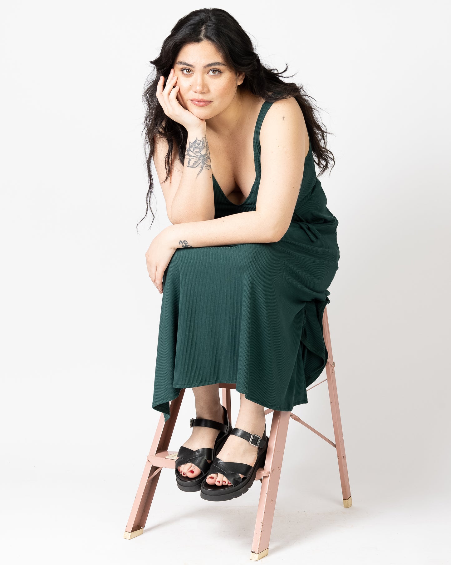 Sliver Midi | Robe pull avec fente