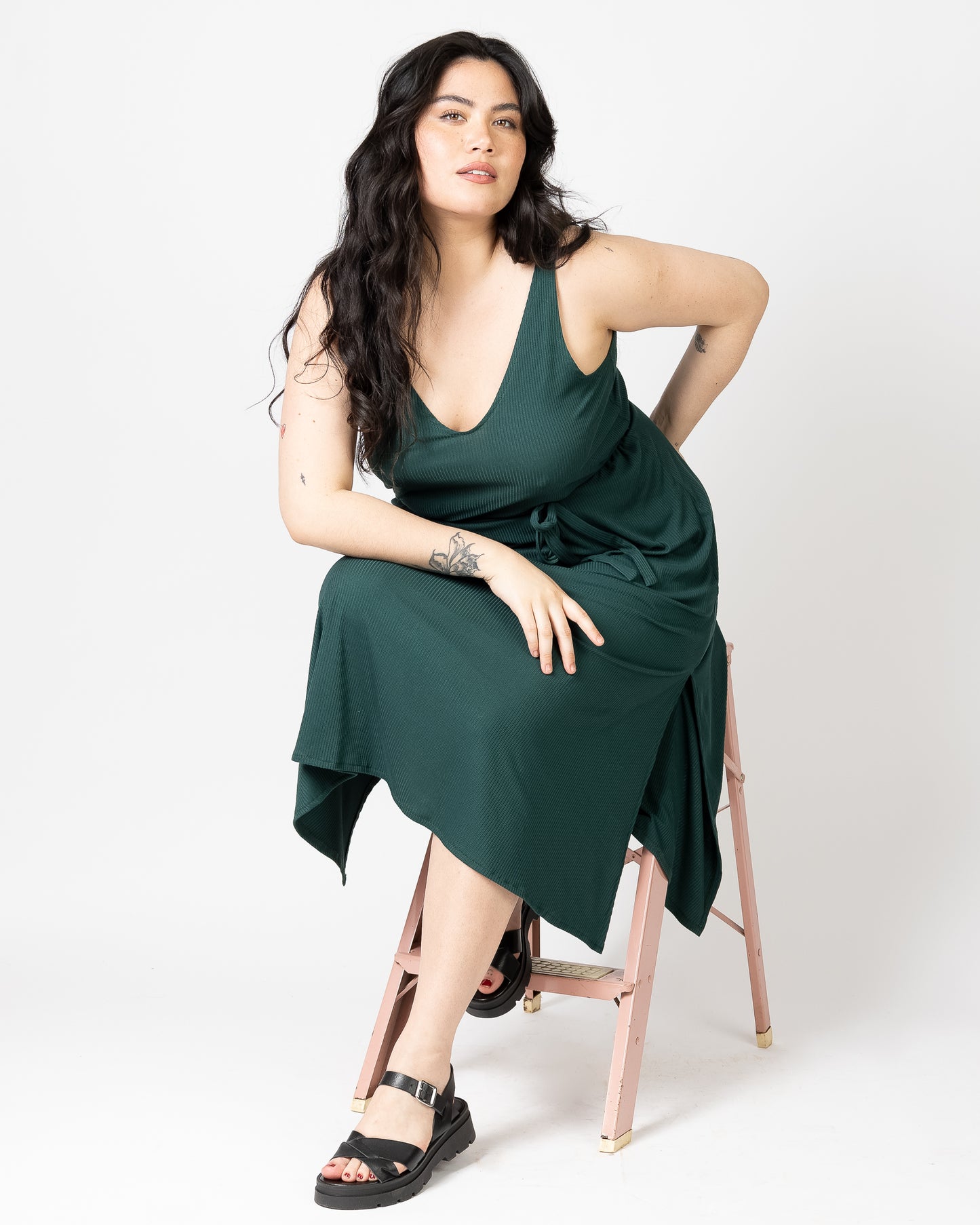 Sliver Midi | Robe pull avec fente