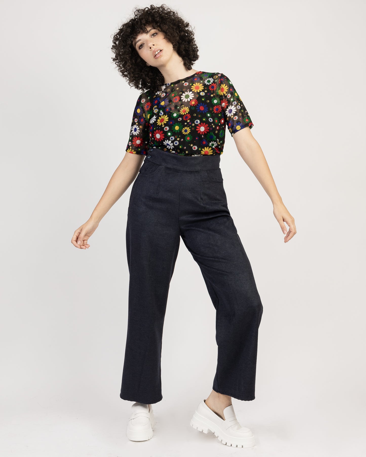 Bang Bang | Crop Top | Mesh Floral