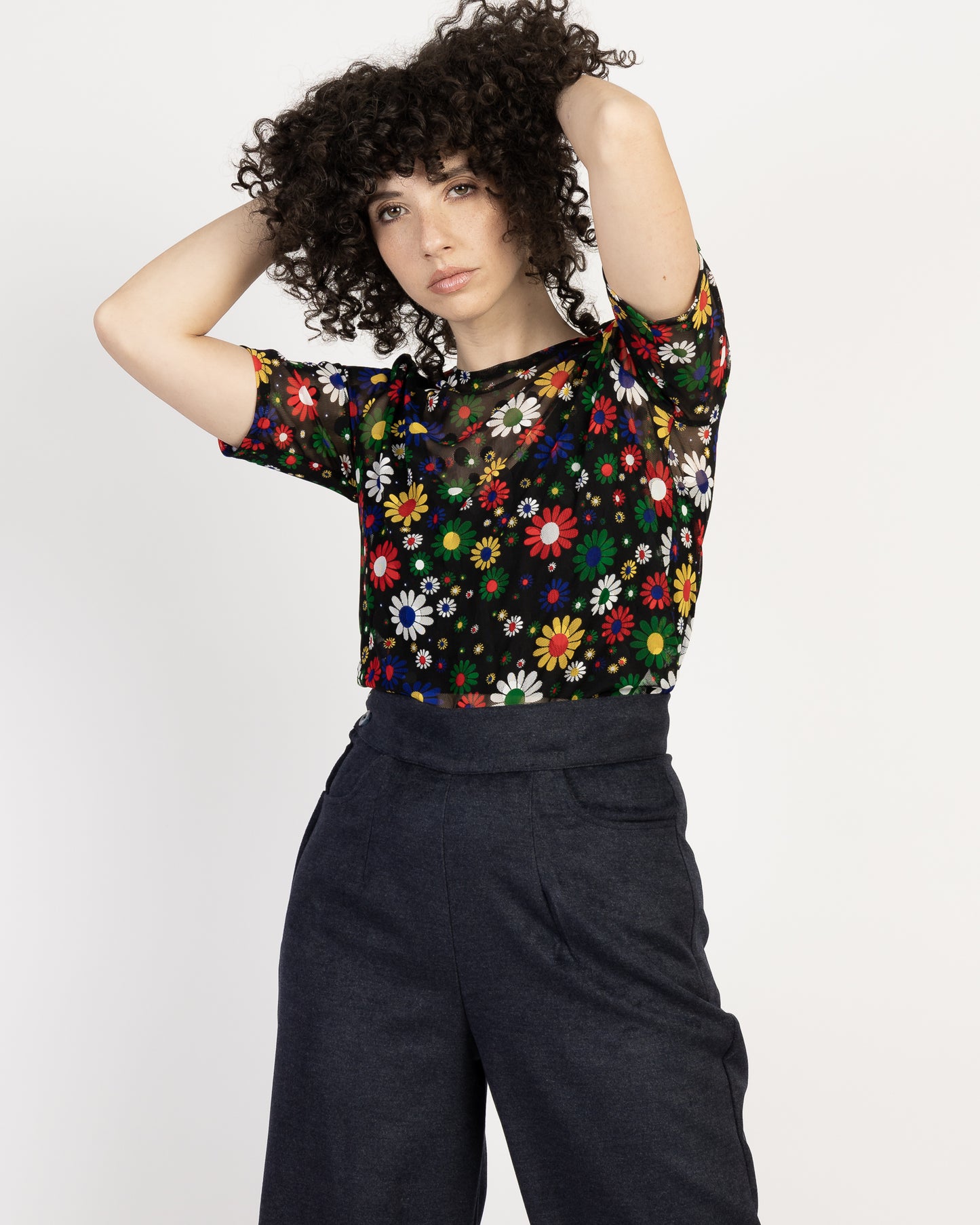 Bang Bang | Crop Top | Mesh Floral