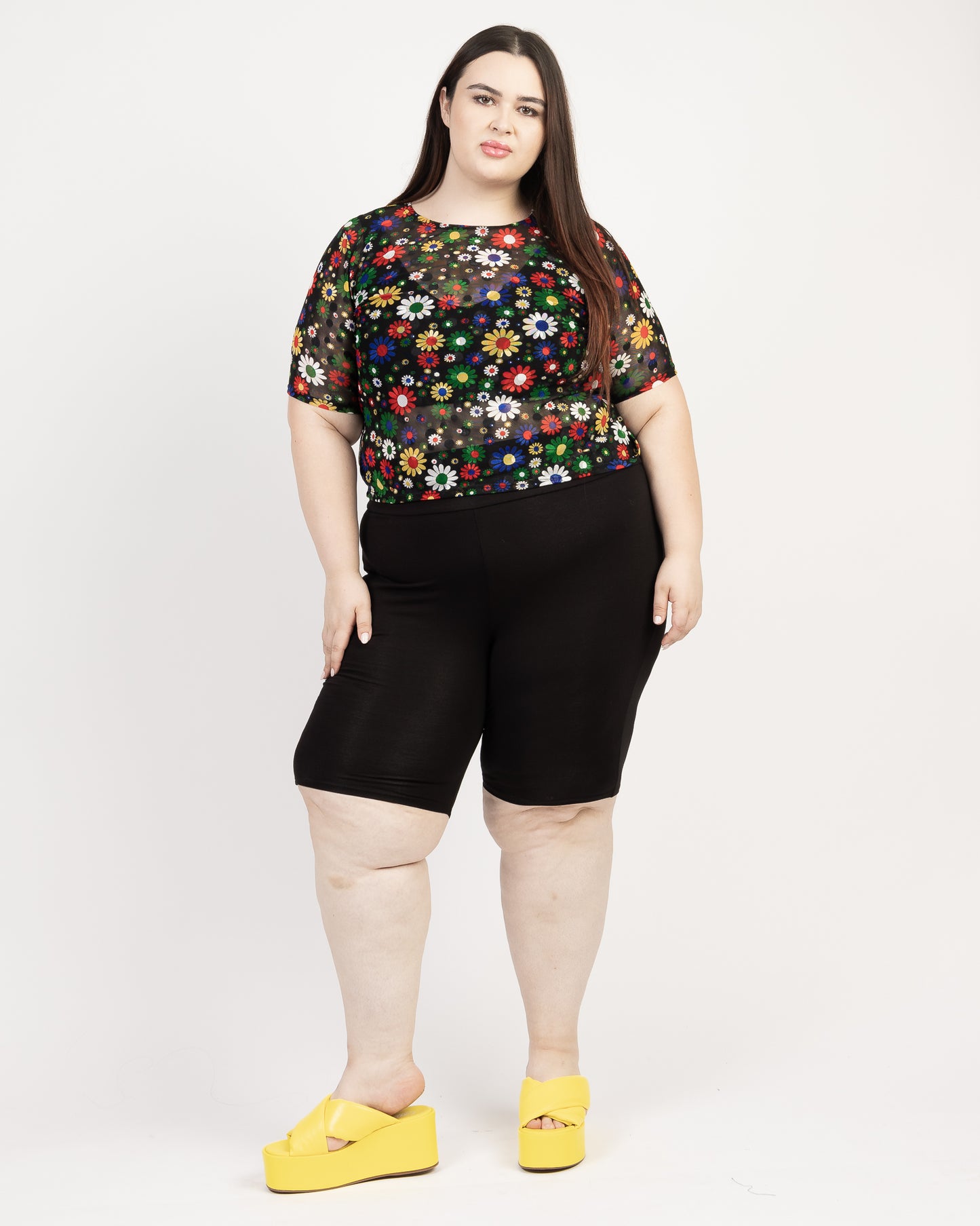 Bang Bang | Crop Top | Mesh Floral