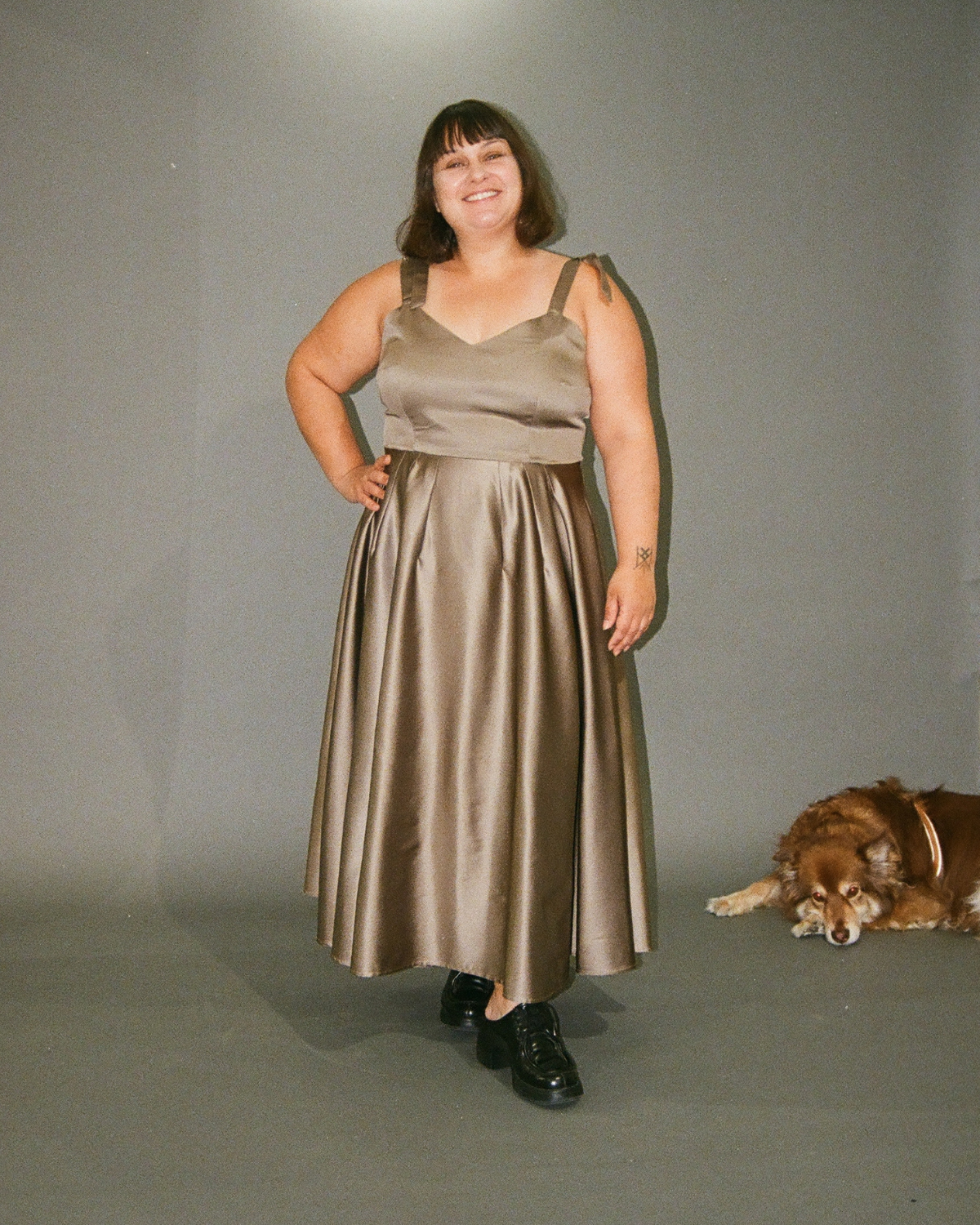Fantastic Voyage | Robe trapèze en Satin