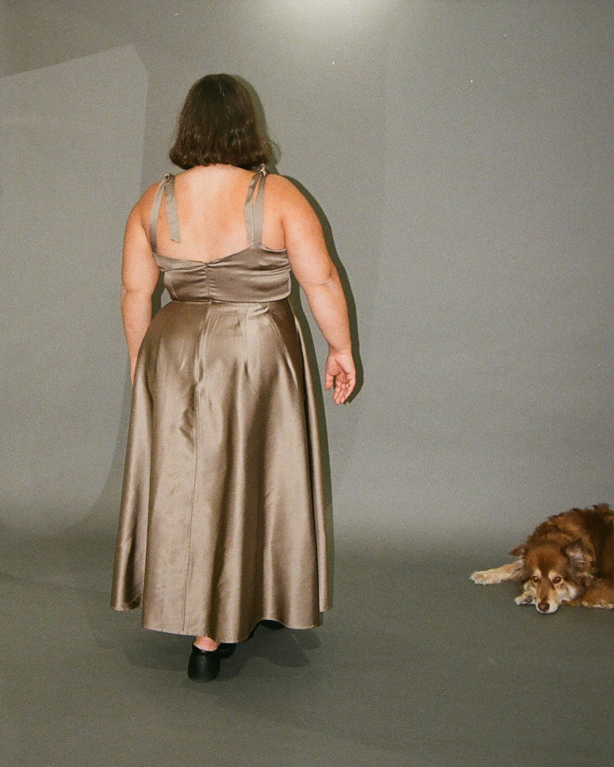 Fantastic Voyage | Robe trapèze en Satin