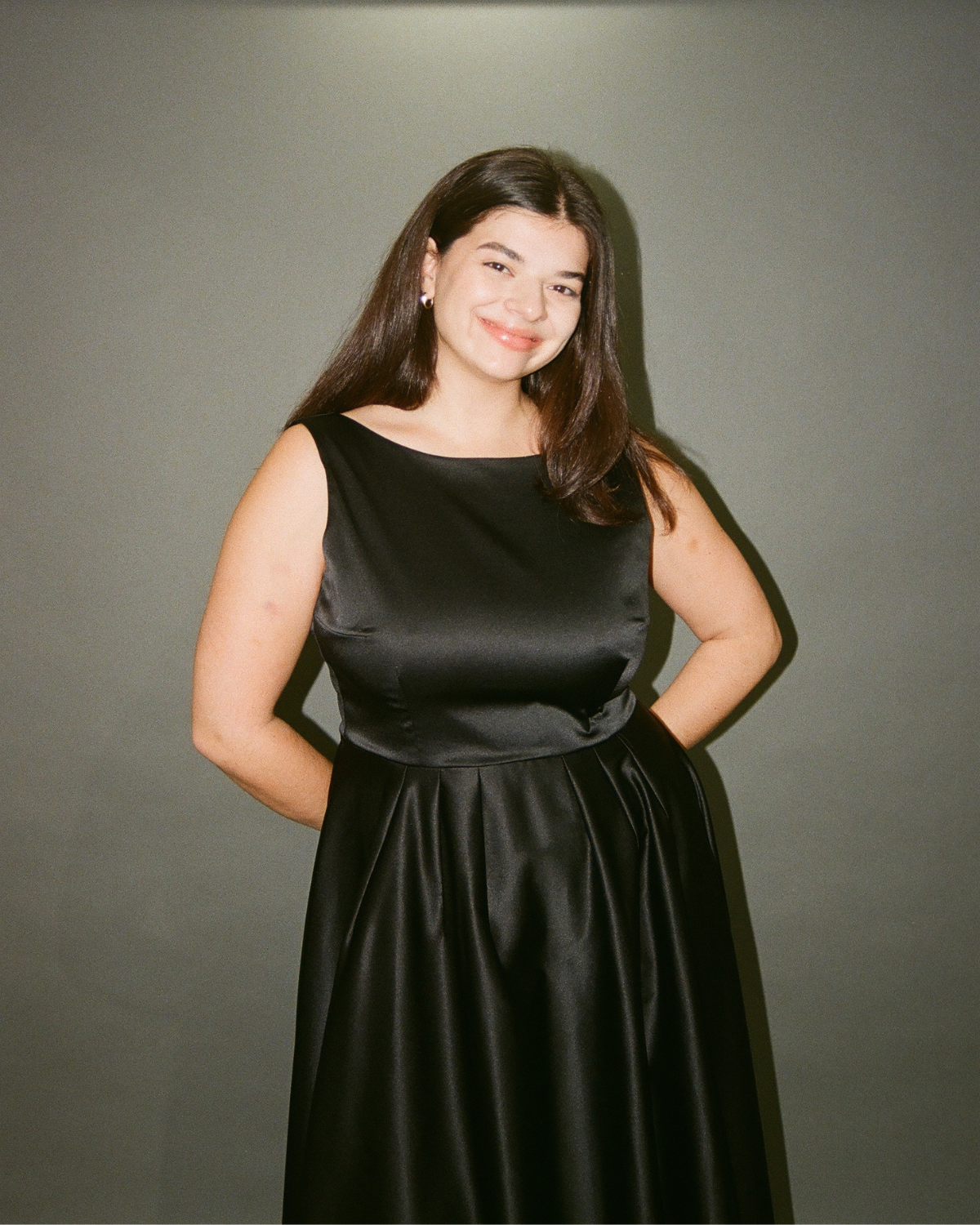 Honeycomb | Midi Satin Cocktail Dress