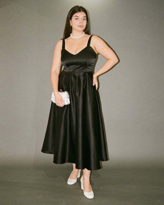 Fantastic Voyage | Robe trapèze en satin
