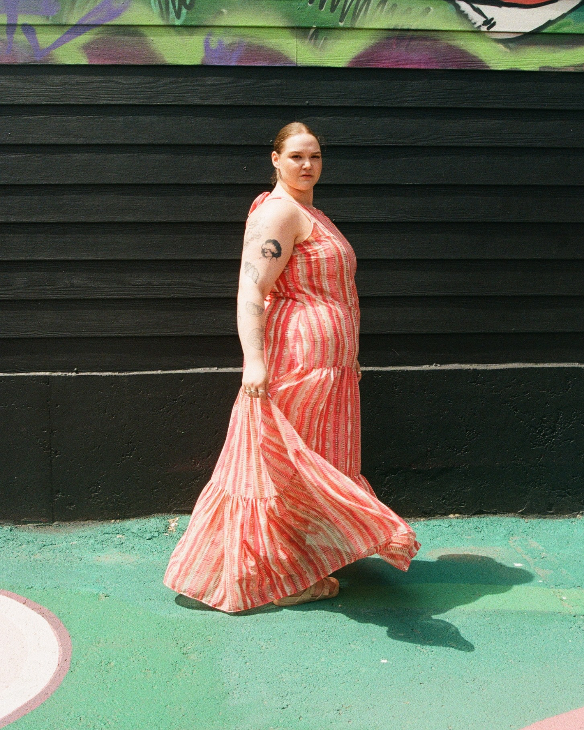 Pearls | A-Line Ruffle Dress | Boutique Lustre Pearls | A-Line Ruffle Dress | Boutique Lustre
