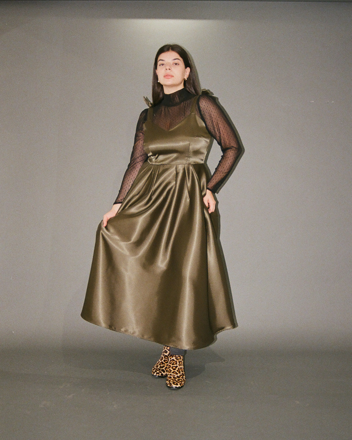 Fantastic Voyage | Robe trapèze texturée | SUR MESURE | Satin Épais