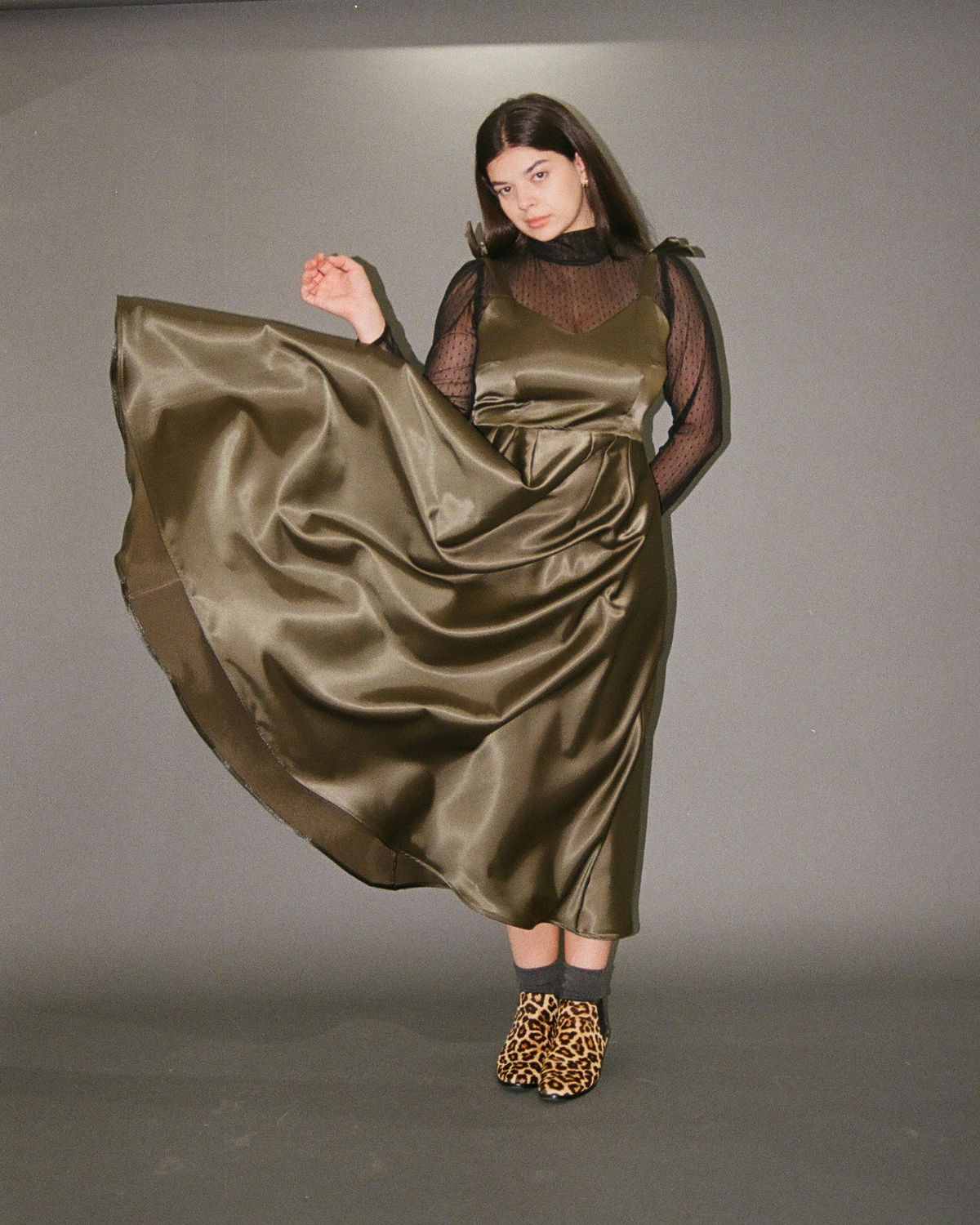 Fantastic Voyage | Robe trapèze texturée | SUR MESURE | Satin Épais