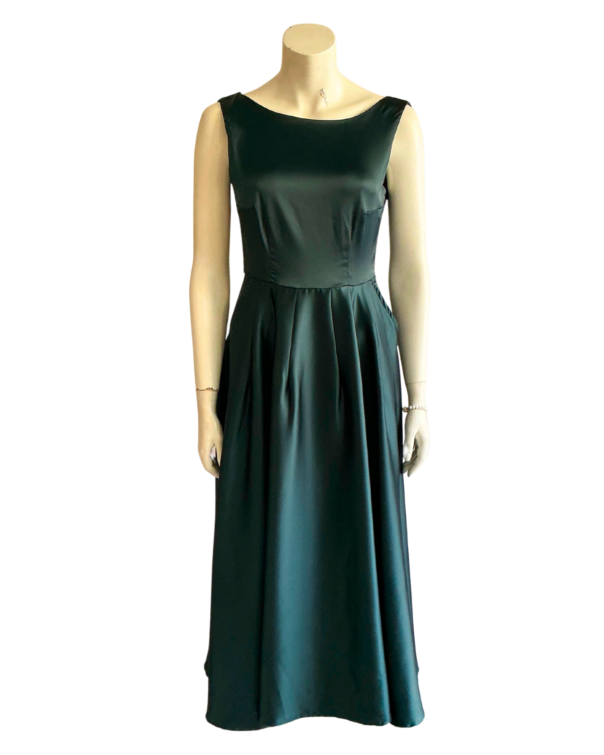 Honeycomb | Robe de cocktail midi en Satin | SUR MESURE | Satin Matte