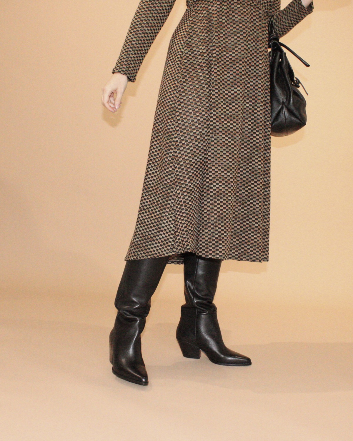 Brown Sugar | Waisted Knit Dress