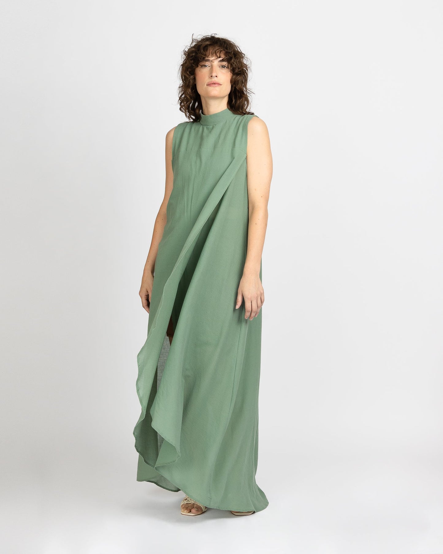 Earth Intruders | Mumu robe portefeuille sans manches