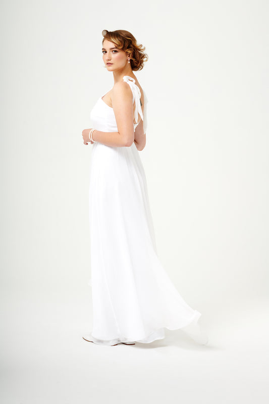 Dreamlover | Robe de mariée en soie avec nœuds