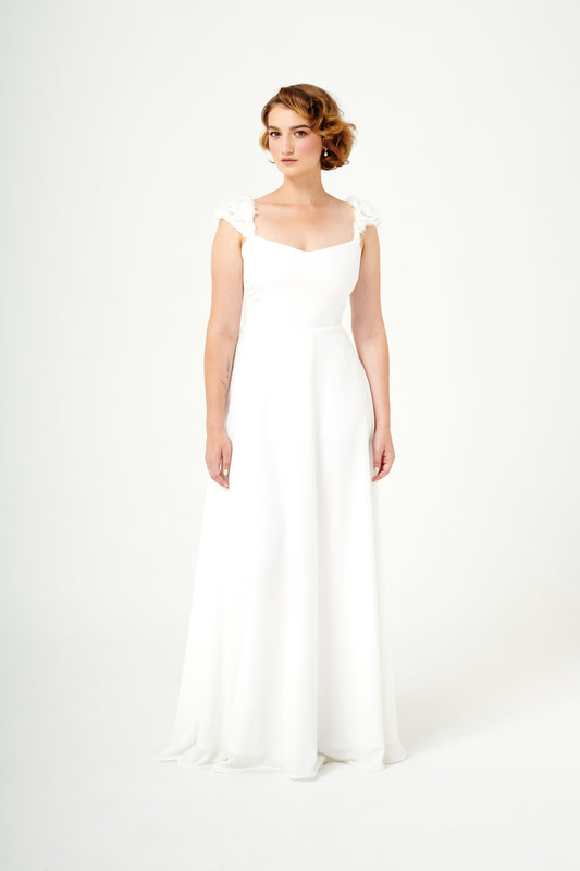 Sentier Secret | Robe de mariée texturée à mancherons