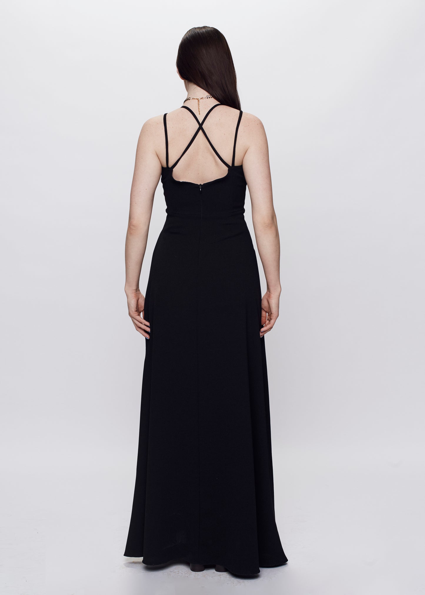 Goodnight Laura | Robe de soirée trapèze | Noir