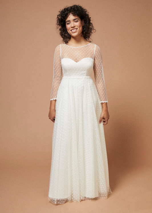Hymne de l'amour | Robe de mariée à bustier en dentelle