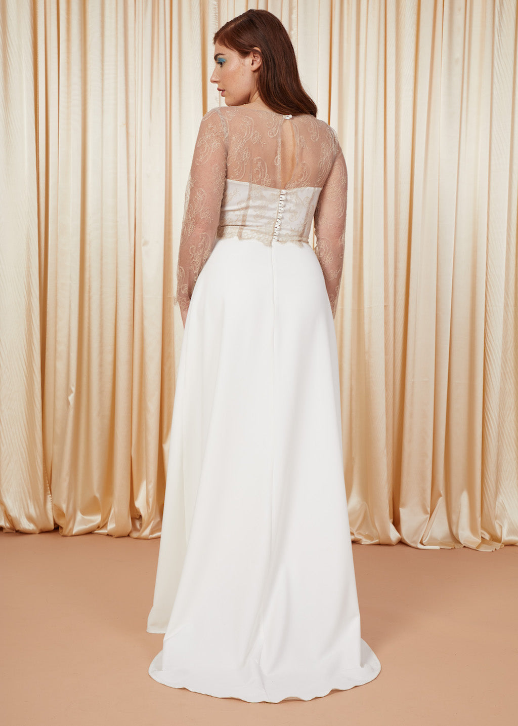 Si Doucement | Top de mariée à manches longues