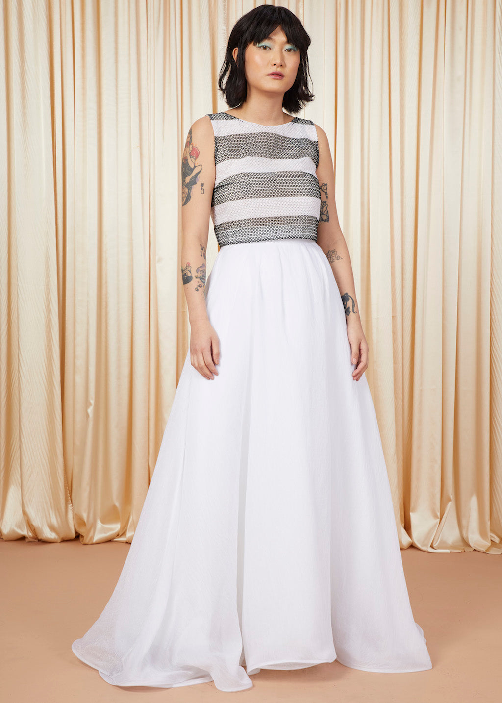 Rêves | Jupe de mariée en organza coupe A