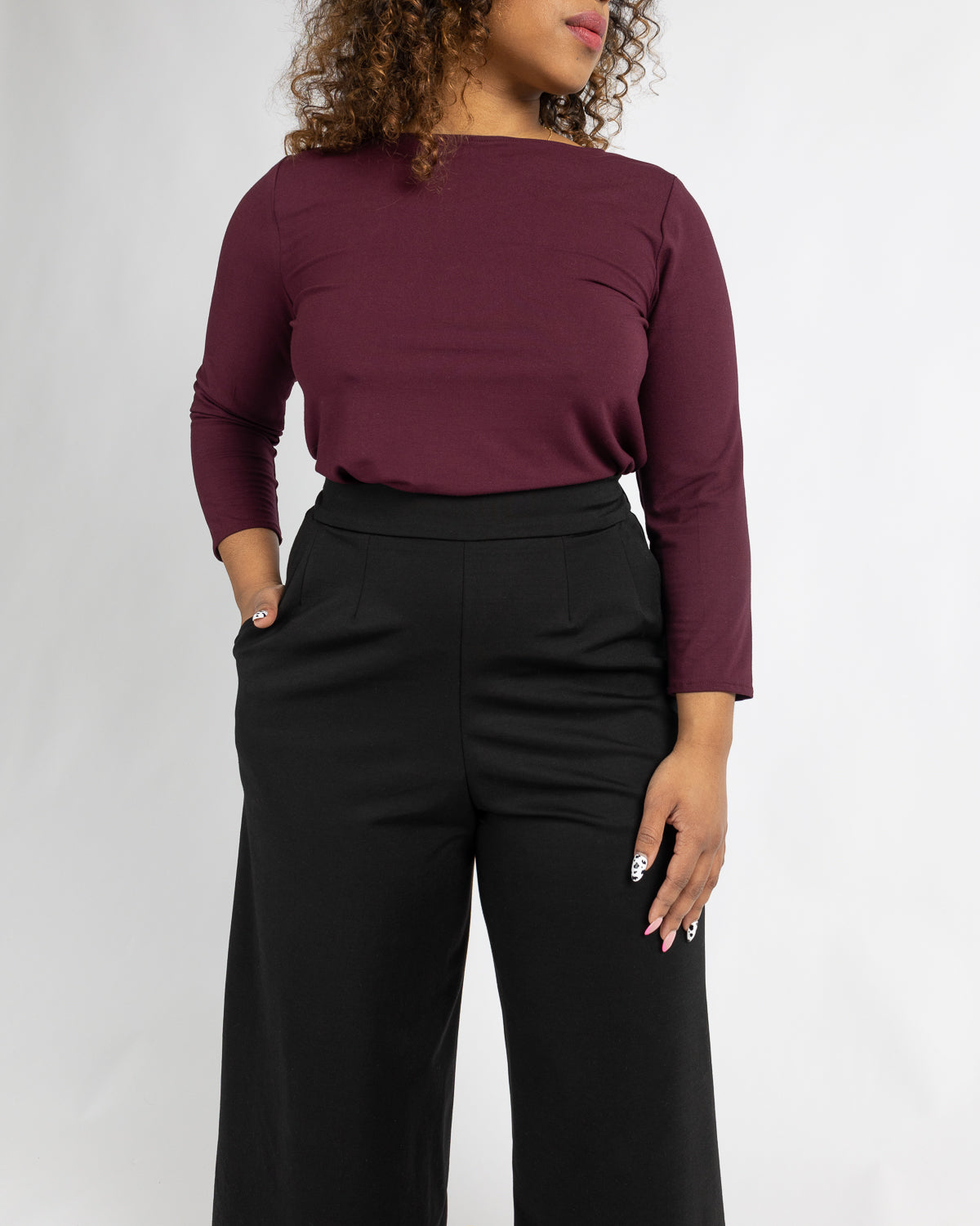 Eastside | Pantalon palazzo midi