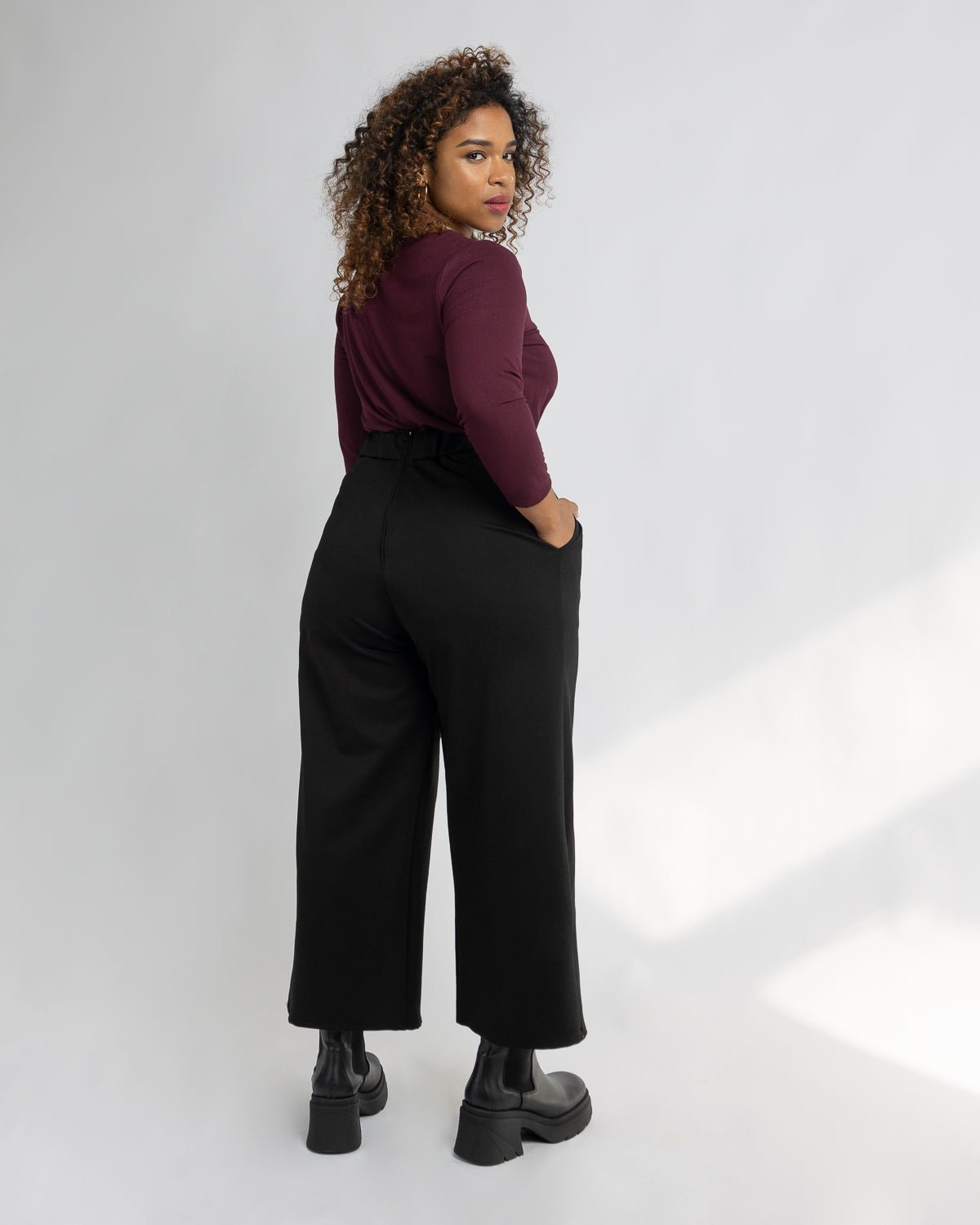Eastside | Pantalon palazzo midi