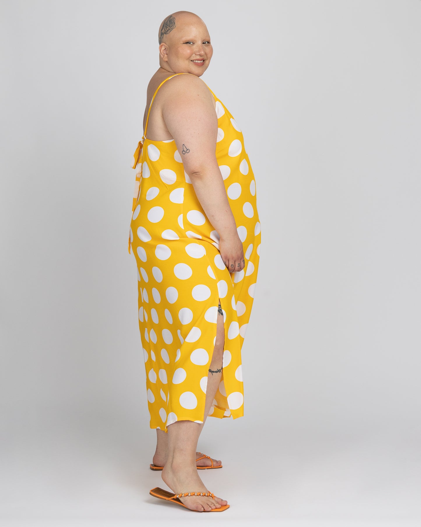 Only Skin | Robe midi d'été avec fentes