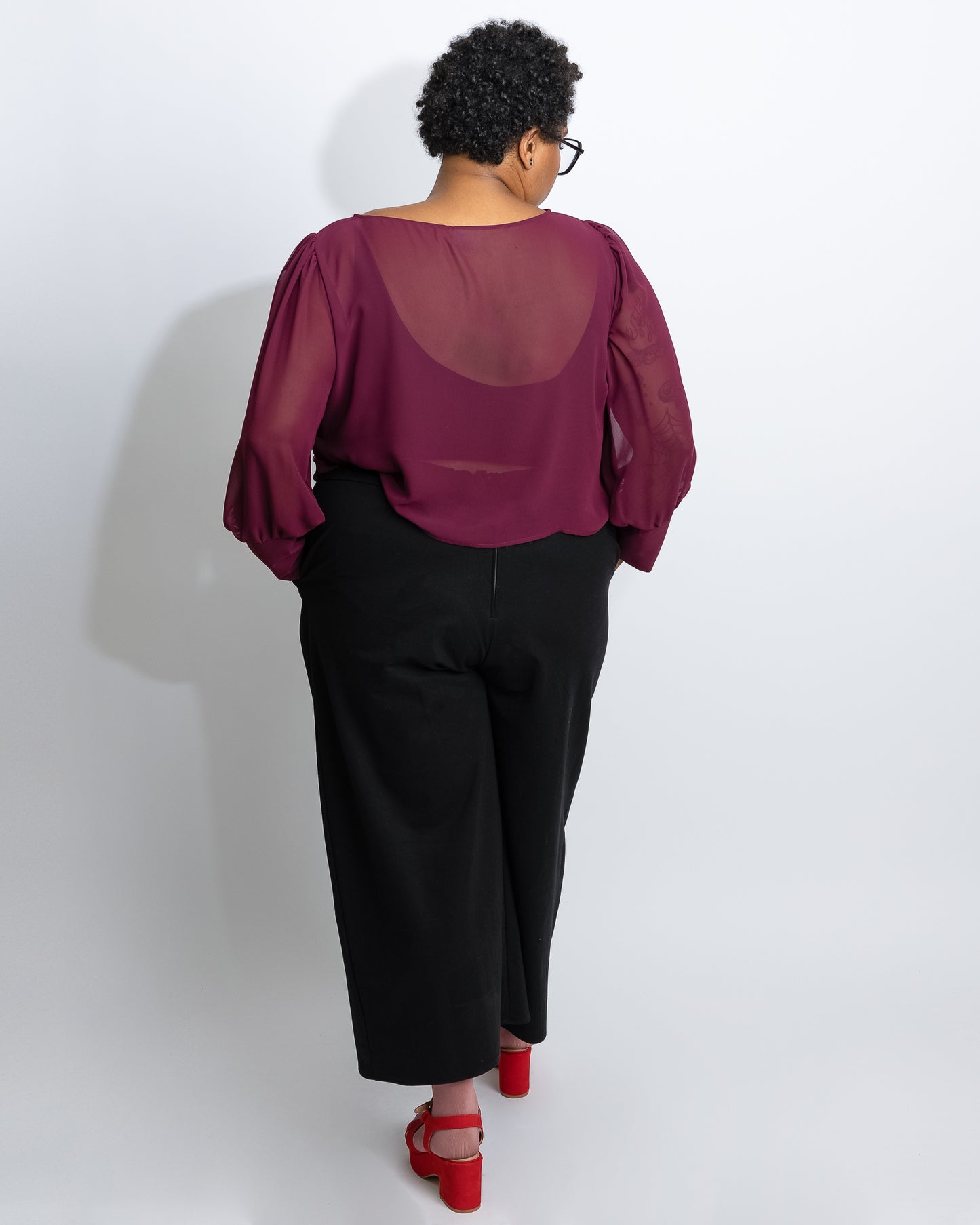 Eastside | Pantalon palazzo midi
