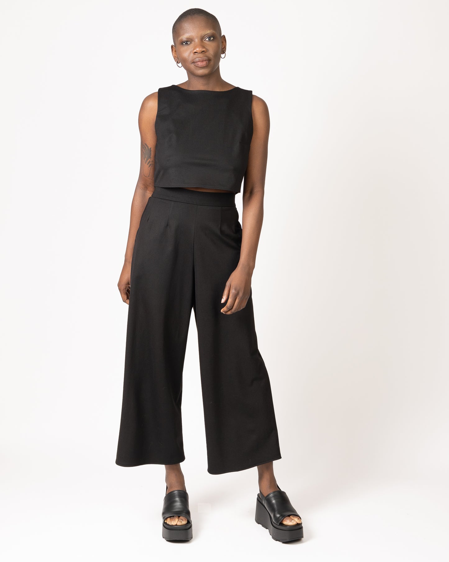 Eastside | Pantalon palazzo midi