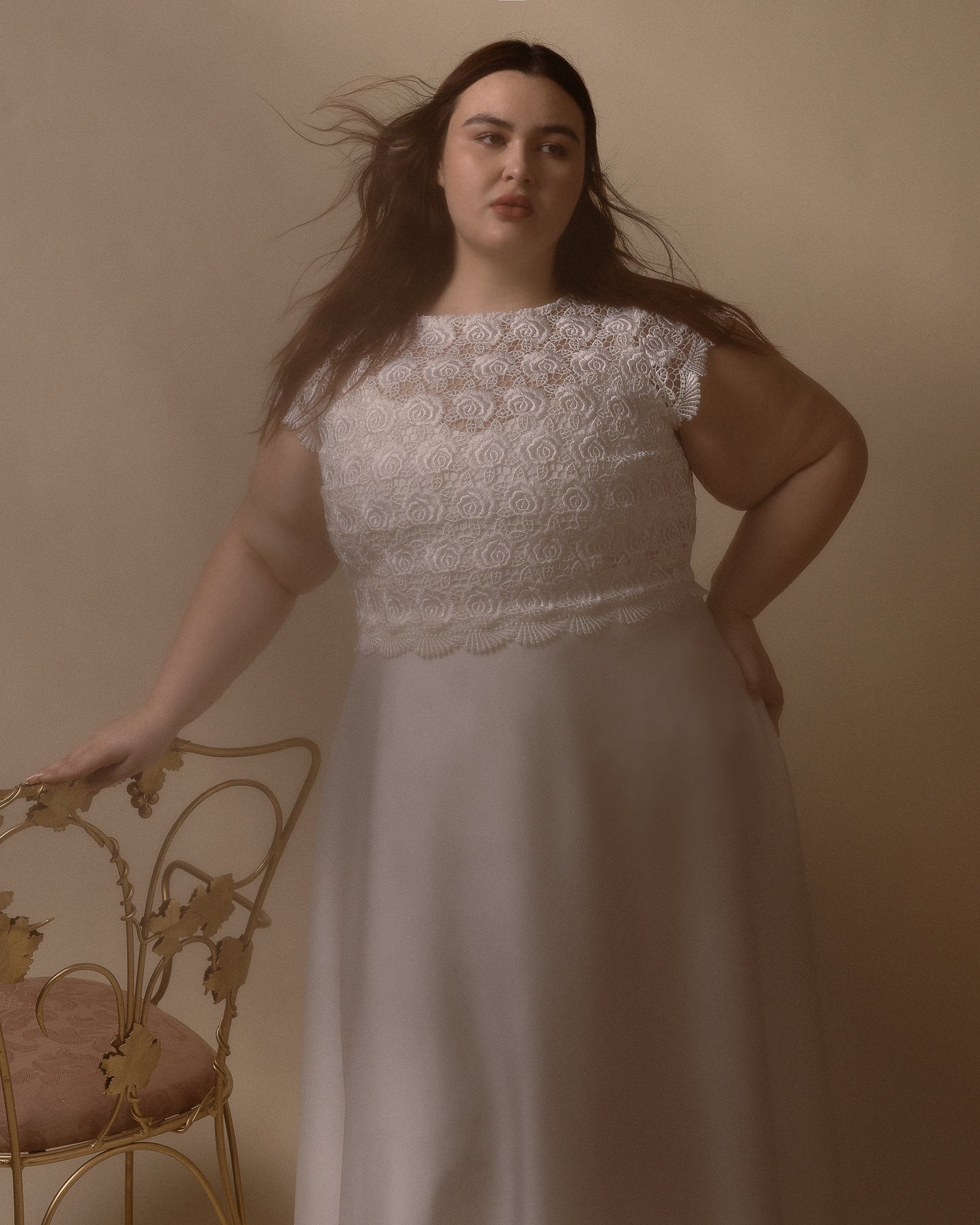 Alexandrie Alexandra | « Topper » en dentelle rose