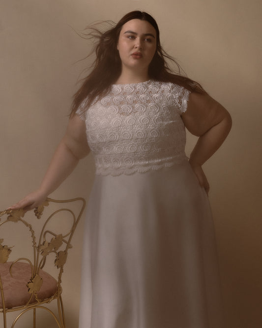 Alexandrie Alexandra | « Topper » en dentelle rose