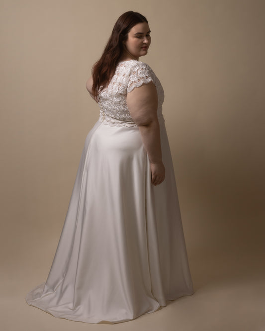 Alexandrie Alexandra | « Topper » en dentelle rose