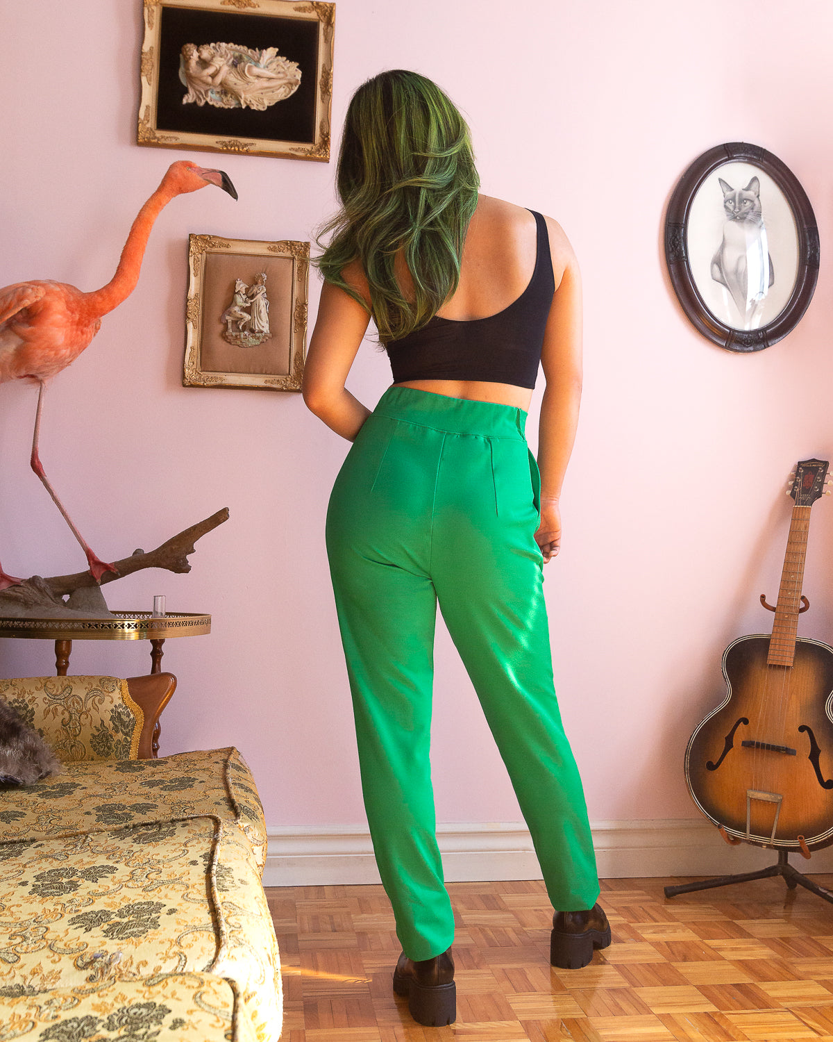 California Nights | Pantalon extensible à plis