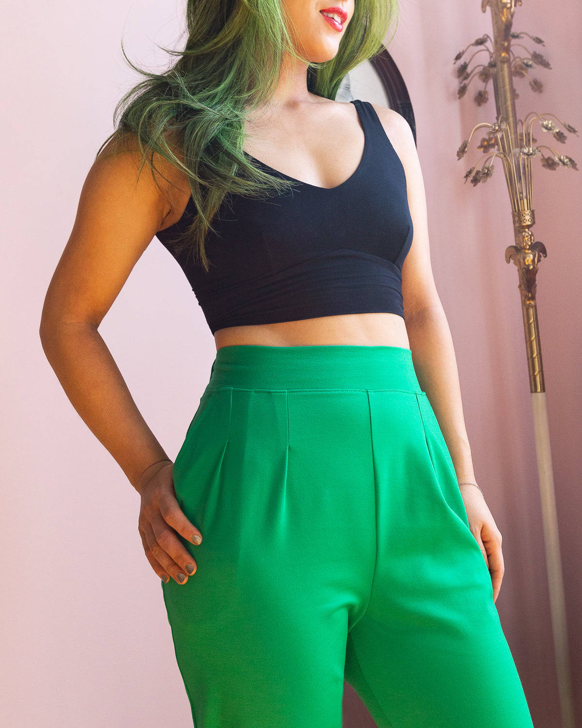 California Nights | Pantalon extensible à plis