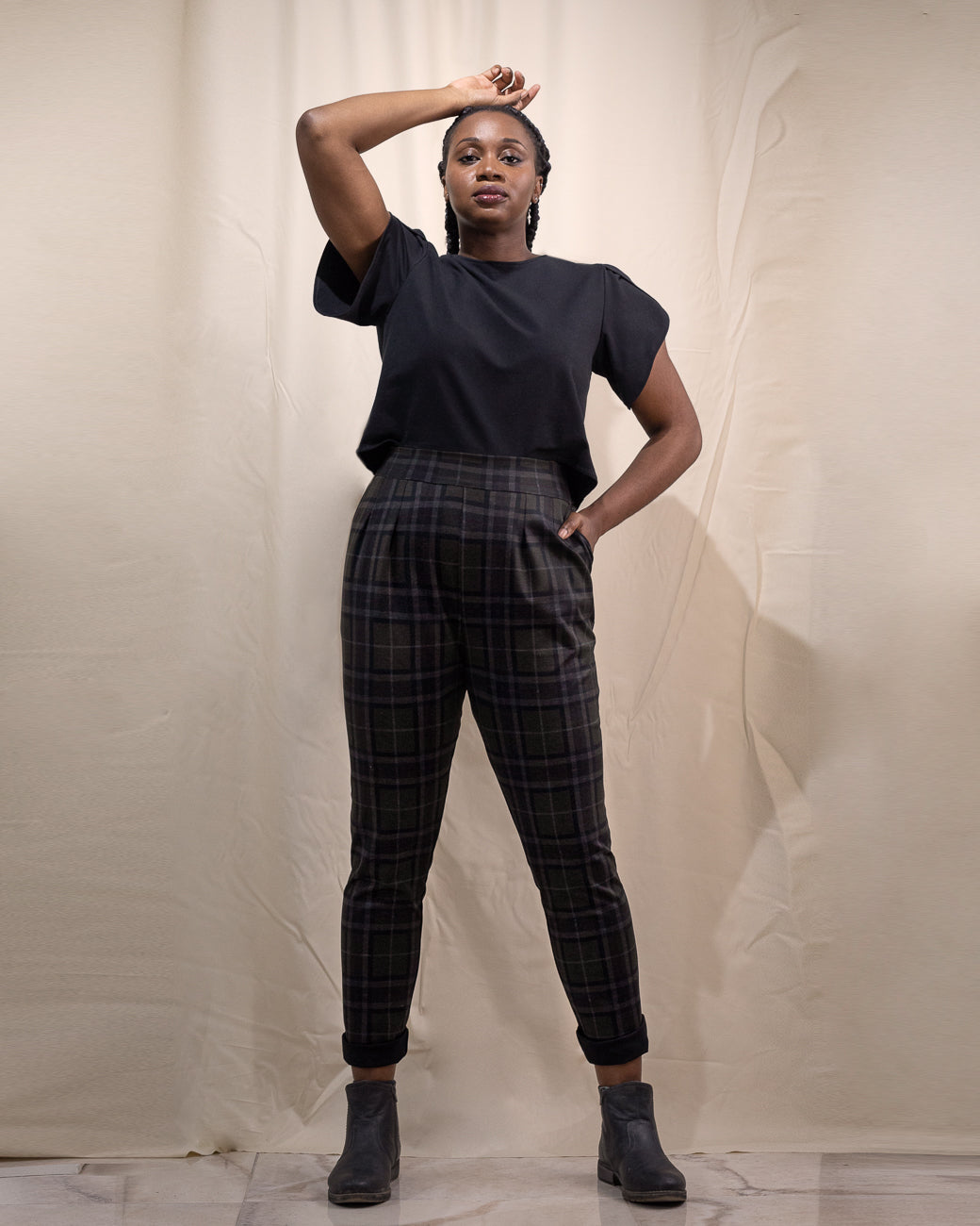 California Nights | Pantalon extensible à plis