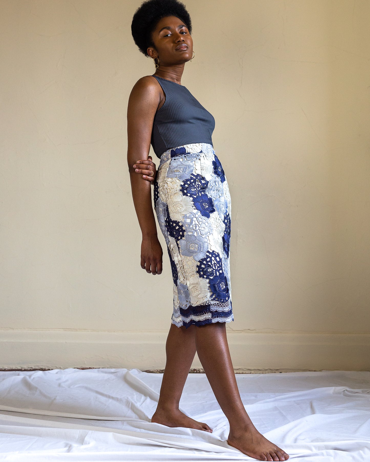 Sweet Caroline | Pencil Skirt | Lace