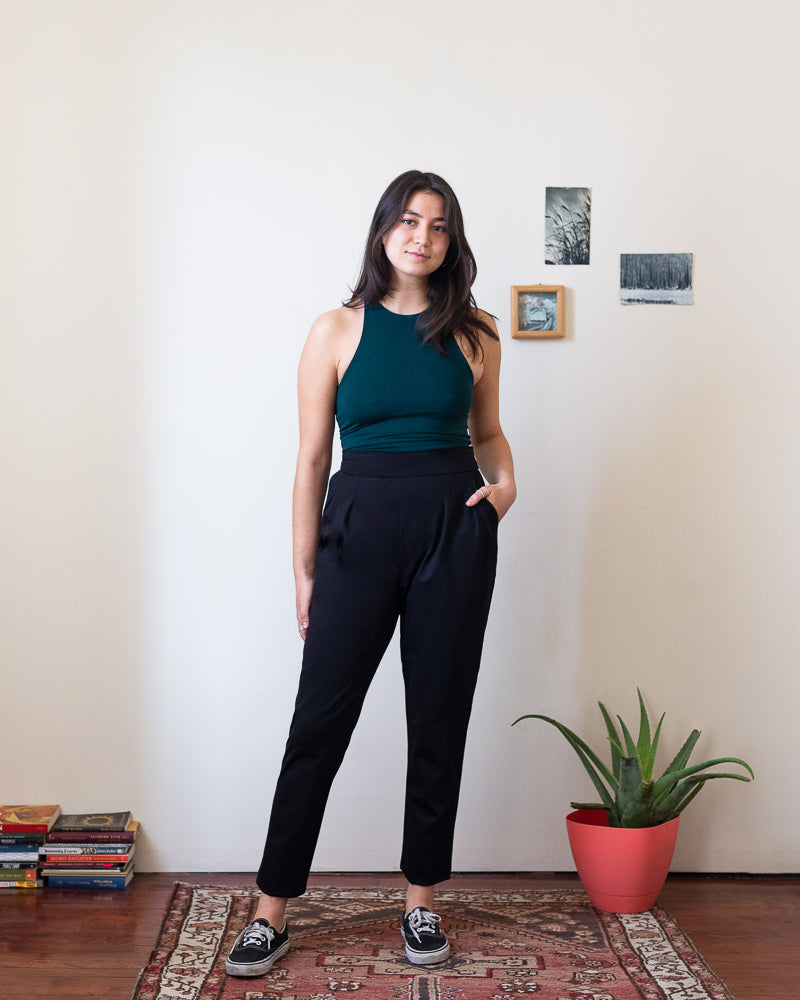 California Nights | Pantalon extensible à plis