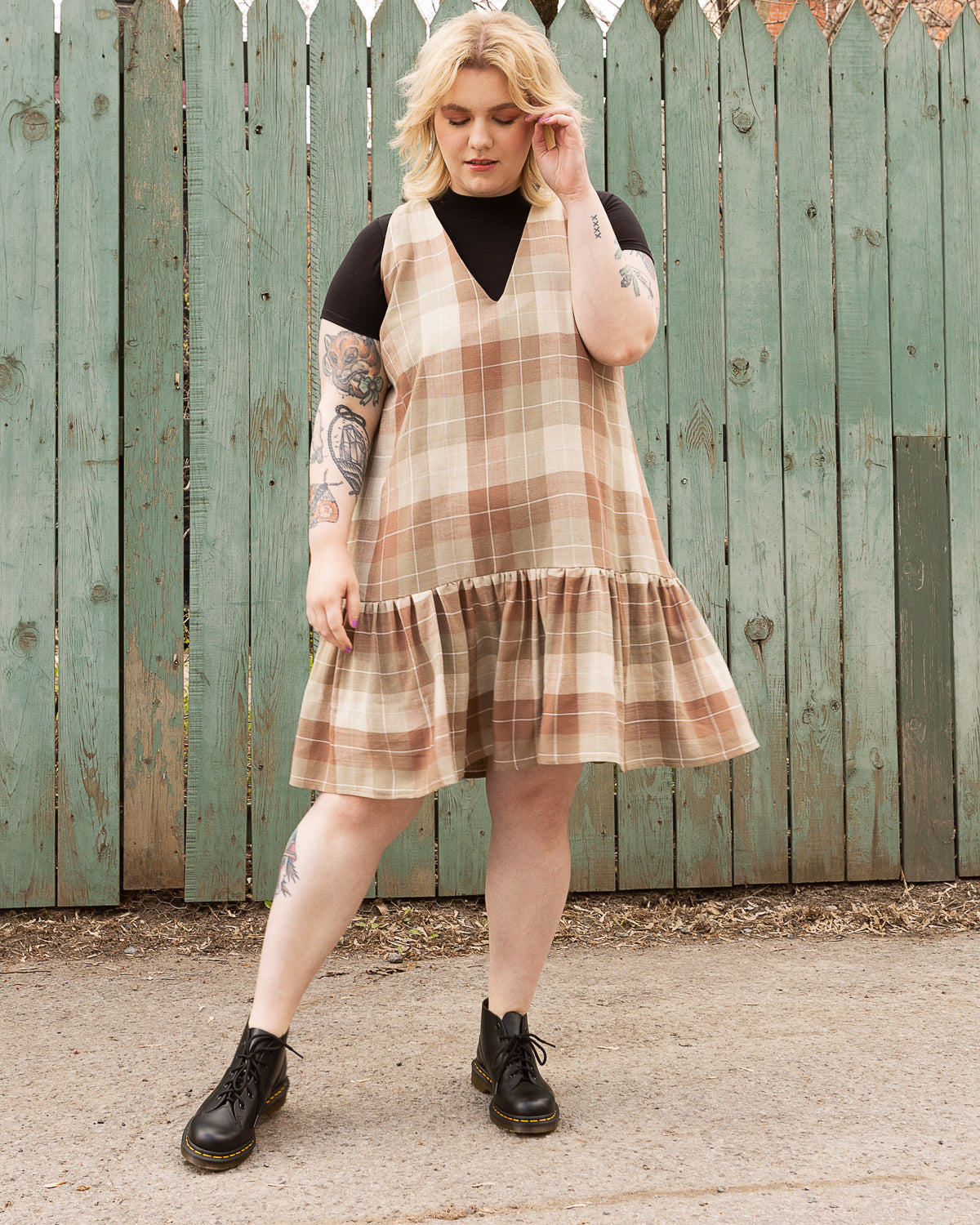 And She Was | V-Neck Tunic Dress