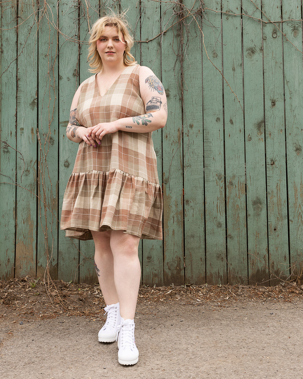 And She Was | V-Neck Tunic Dress
