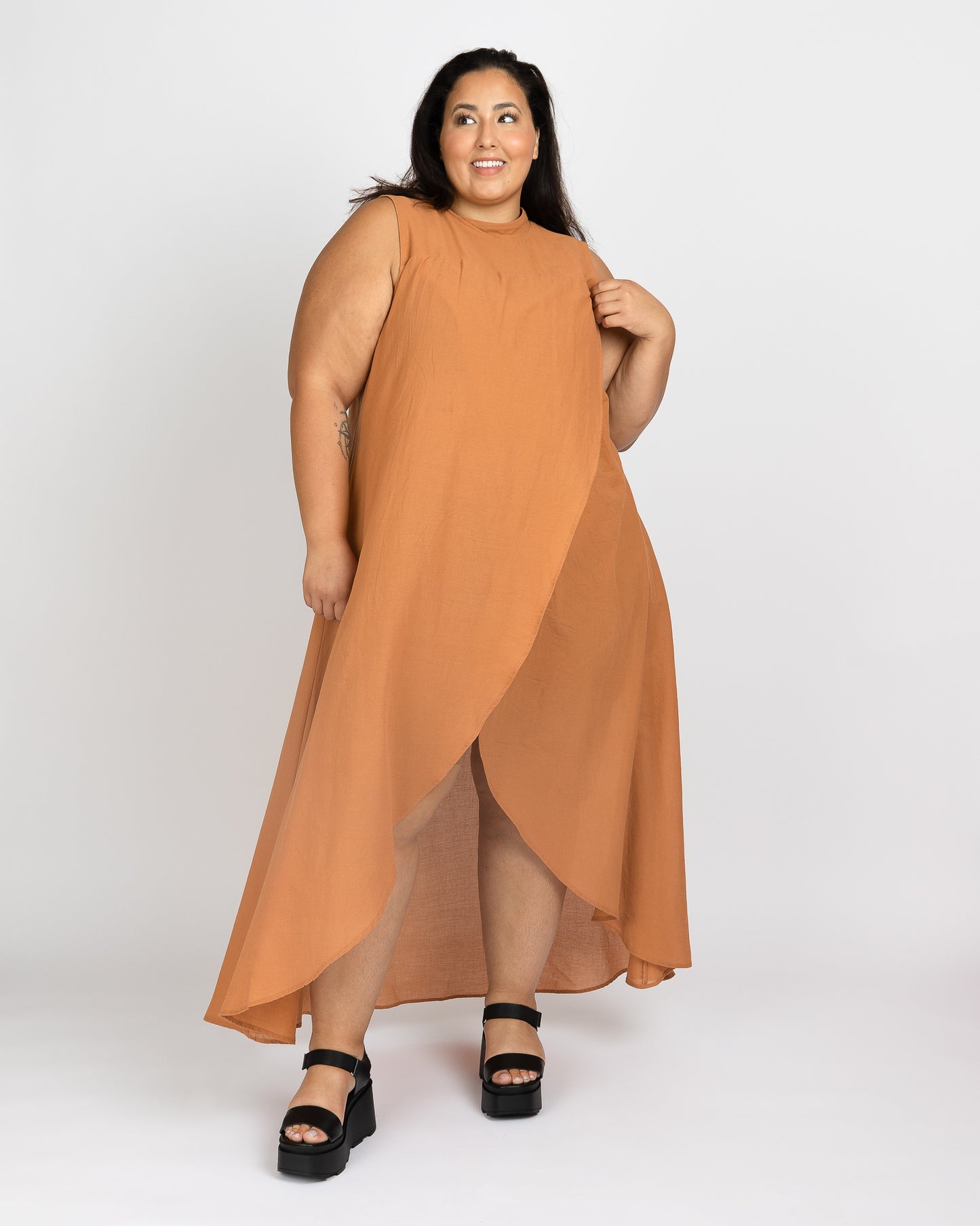 Earth Intruders | Sleeveless Wrap Mumu