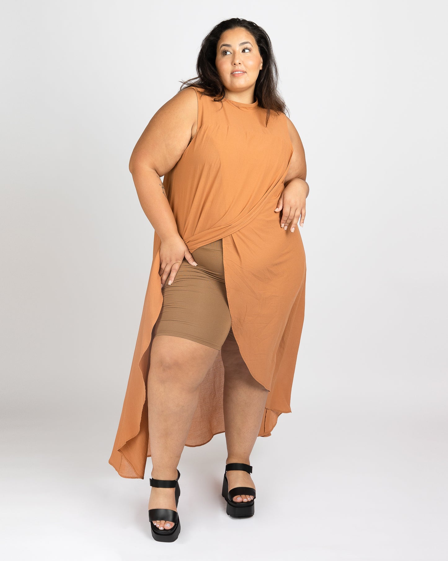 Earth Intruders | Sleeveless Wrap Mumu