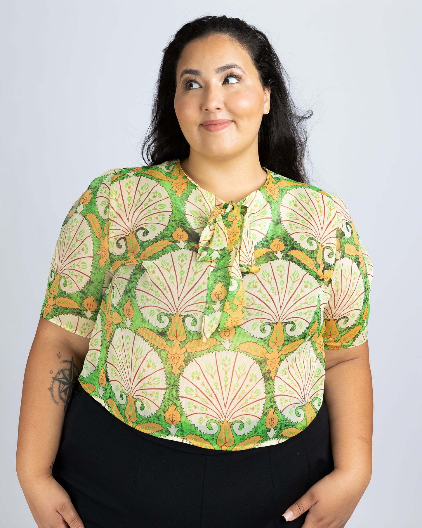 Honey Trap | Chiffon Bow Blouse