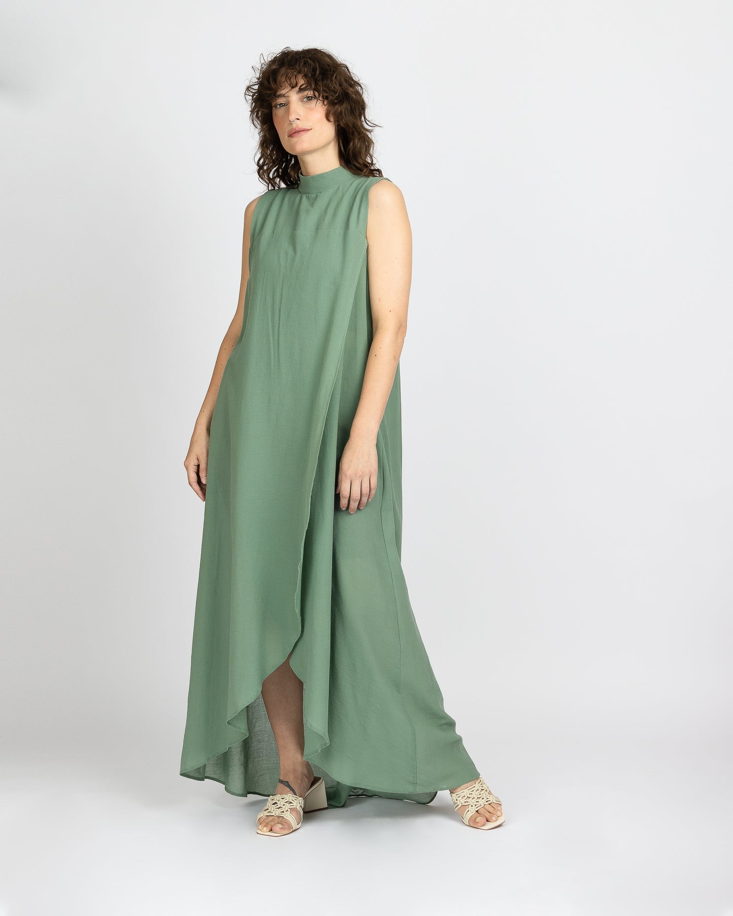 Earth Intruders | Sleeveless Wrap Mumu
